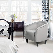 Oakcraft Accent Chair Set of 2, Boucle Fabric Club Chair, Furry Sherpa Elegant Siting Chair with Cozy Soft Padded for Living Room Bedroom Reception Room Office,