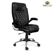 Oakcraft Dominion High Back Leatherette Ergonomic Office Chair - Oakcraft