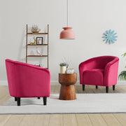 Oakcraft Accent Chair Set of 2, Boucle Fabric Club Chair, Furry Sherpa Elegant Siting Chair with Cozy Soft Padded for Living Room Bedroom Reception Room Office,