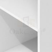 Oakcraft 3 Tier Multipurpose Storage Unit Engineered Wood Open Book Shelf - Oakcraft