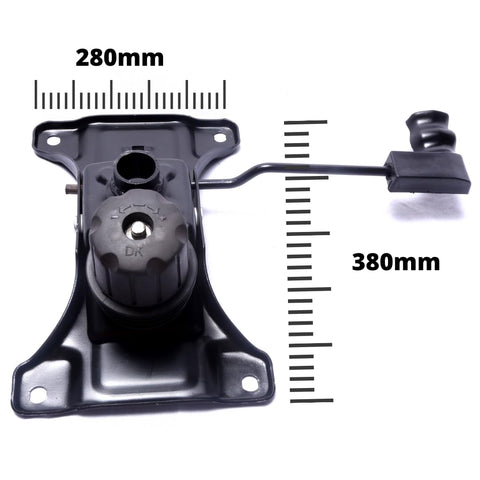 Oakcraft Universal Reinforced Tilting Mechanism Plate for Office Chairs - Heavy Duty Replacement Stand with Rolling Wheel, Chair Spare Parts, Repair Accessories for Gaming, Leather and Low Back Chairs