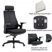 Oakcraft Mesh Office Adjustable Arm Chair