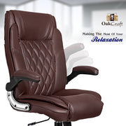 Oakcraft Dominion High Back Leatherette Ergonomic Office Chair - Oakcraft