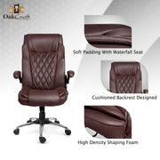 Oakcraft Dominion High Back Leatherette Ergonomic Office Chair - Oakcraft