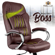 Oakcraft Rapture High Back Leatherette Ergonomic Office Chair - Oakcraft