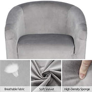 Oakcraft Accent Chair Set of 2, Boucle Fabric Club Chair, Furry Sherpa Elegant Siting Chair with Cozy Soft Padded for Living Room Bedroom Reception Room Office,