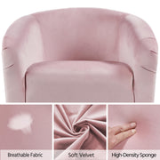 Oakcraft Accent Chair Set of 2, Boucle Fabric Club Chair, Furry Sherpa Elegant Siting Chair with Cozy Soft Padded for Living Room Bedroom Reception Room Office,