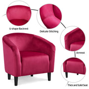 Oakcraft Accent Chair Set of 2, Boucle Fabric Club Chair, Furry Sherpa Elegant Siting Chair with Cozy Soft Padded for Living Room Bedroom Reception Room Office,