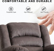 Oakcraft Power Recliner Chair, Oversized Electric Overstuffed Chair with Soft Cushion and Back, Sofa with Comfortable Armchair