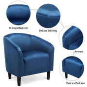Oakcraft Accent Chair Set of 2, Boucle Fabric Club Chair, Furry Sherpa Elegant Siting Chair with Cozy Soft Padded for Living Room Bedroom Reception Room Office,