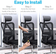 Oakcraft Soft PU Doom Pad Office Chair Armrest Ergonomic Comfort, Universal Fit, Includes 4 Screws | Adjustable Chair Handle Cushion, Replacement Parts, Rolling Chair Accessories, Spare Hand Rest