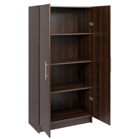 Oakcraft Elite 32" Storage Cabinet, Drifted Gray Storage Cabinet, Bathroom Cabinet, Pantry Cabinet with 3 Shelves 16" D x 32" W x 65" H,