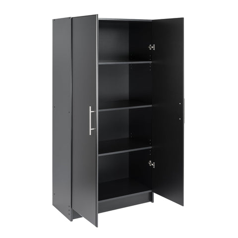Oakcraft Elite 32" Storage Cabinet, Drifted Gray Storage Cabinet, Bathroom Cabinet, Pantry Cabinet with 3 Shelves 16" D x 32" W x 65" H,