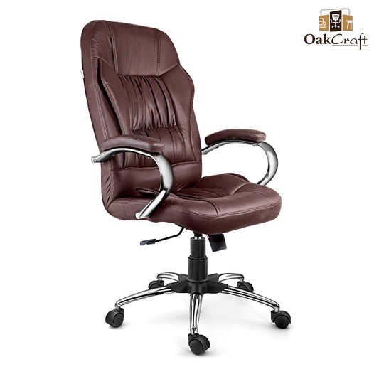 Oakcraft Rapture High Back Leatherette Ergonomic Office Chair - Oakcraft