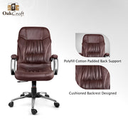 Oakcraft Rapture High Back Leatherette Ergonomic Office Chair - Oakcraft