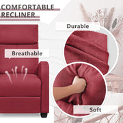 Oakcraft Recliner Chair Adjustable Home Theater Single Fabric Recliner Sofa Furniture with Thick Seat Cushion and Backrest Modern Living Room Recliners OMR-308 Modern Aurora Grey
