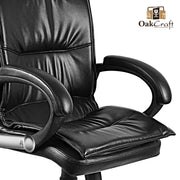 Oakcraft Renown Medium Back Leatherette Ergonomic Office Chair - Oakcraft
