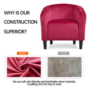 Oakcraft Accent Chair Set of 2, Boucle Fabric Club Chair, Furry Sherpa Elegant Siting Chair with Cozy Soft Padded for Living Room Bedroom Reception Room Office,