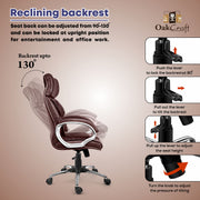 Oakcraft Stardom High Back Leatherette Ergonomic Office Chair - Oakcraft