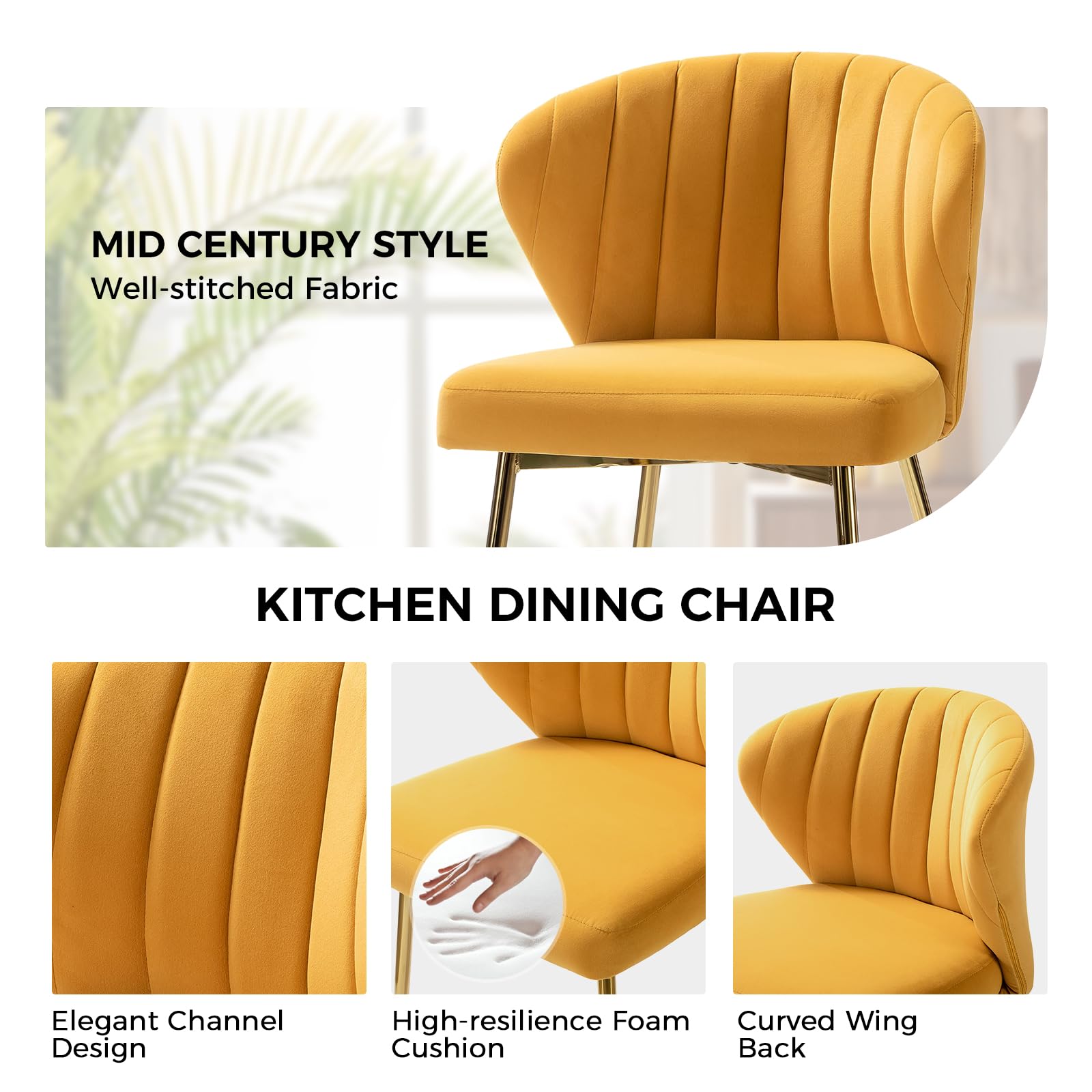 Extra Thick Dining Chair Cushions 3-Pack Thick Dining Chair