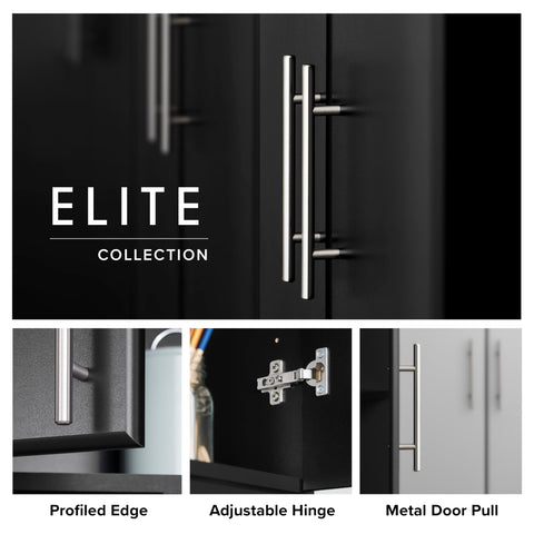 Oakcraft Elite 32" Storage Cabinet, Drifted Gray Storage Cabinet, Bathroom Cabinet, Pantry Cabinet with 3 Shelves 16" D x 32" W x 65" H,