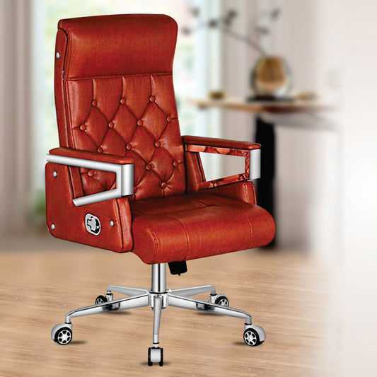 Reclining Office Chair with Footrest and Headrest