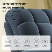 Oakcraft 2025 New Power Recliner Chair for Adults, Adjustable Electric Chair Power Reclining Sofa, USB Port, Ultra-Comfy Teddy Fleece Recliner for Living Room, Tool-Free Setup Single Sofa