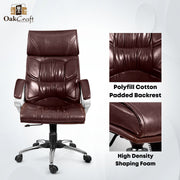 Oakcraft Stardom High Back Leatherette Ergonomic Office Chair - Oakcraft