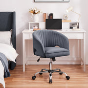 oakcraft Modern Accent Chair Cute Vanity Chair Makeup Desk Chair Adjustable Armchair with Tufted Barrel Back for Living Room, Bedroom