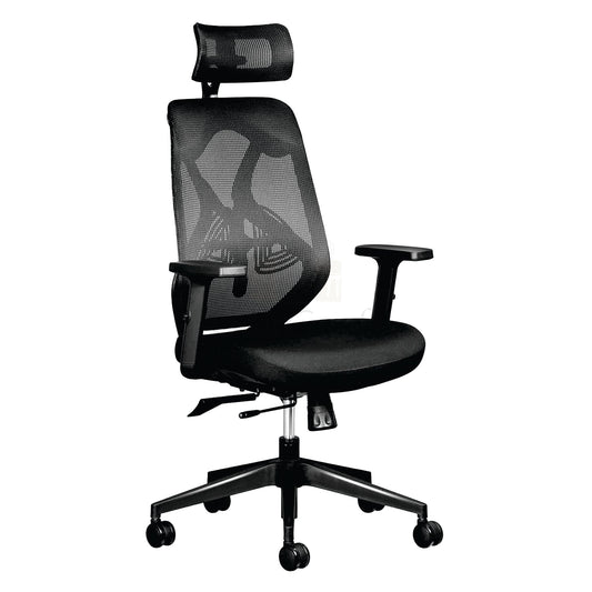 High-Back Mesh Office Chair with Headrest