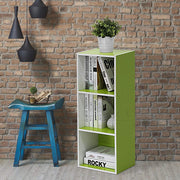 Oakcraft 3 Tier Multipurpose Storage Unit Engineered Wood Open Book Shelf - Oakcraft
