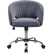 oakcraft Modern Accent Chair Cute Vanity Chair Makeup Desk Chair Adjustable Armchair with Tufted Barrel Back for Living Room, Bedroom