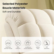 Oakcraft 2025 New Power Recliner Chair for Adults, Adjustable Electric Chair Power Reclining Sofa, USB Port, Ultra-Comfy Teddy Fleece Recliner for Living Room, Tool-Free Setup Single Sofa
