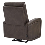 Oakcraft Recliner Chair, Zero Wall Reclining Sofa Chair W Power Point USB Charger, Small Faux Leather RV Recliners Home Theater Seating for Living Room
