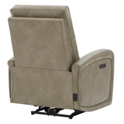 Oakcraft Recliner Chair, Zero Wall Reclining Sofa Chair W Power Point USB Charger, Small Faux Leather RV Recliners Home Theater Seating for Living Room