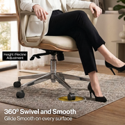 Oakluxe Hector Premium High Back Ergonomic Executive Office Chair with Multilock Recline, Luxury Upholstery, Heavy Duty Aluminium Base, Cushioned Seat for Home Office & Workstation