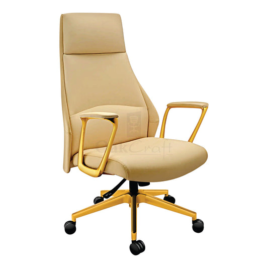 Oakcraft Office Elegance: High Back Chairs That Make a Statement