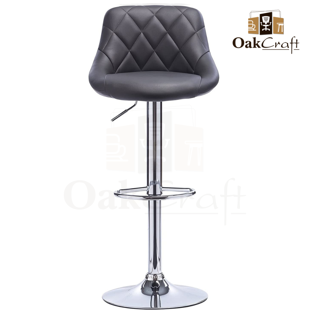 Oakcraft Louver Leatherette Bar Stool