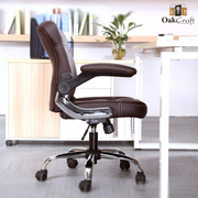 Oakcraft Stratos Medium Back Leatherette Ergonomic Office Chair - Oakcraft