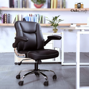 Oakcraft Stratos Medium Back Leatherette Ergonomic Office Chair - Oakcraft