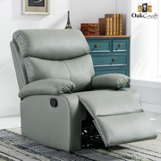 Oakcraft Manual Recliner Chair Sofa with Tech Cloth - Oakcraft