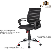 Oakcraft Glance High Back Ergonomic Mesh Office Chair - Oakcraft